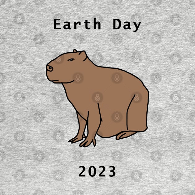 Capybara Earth Day 2023 by ellenhenryart